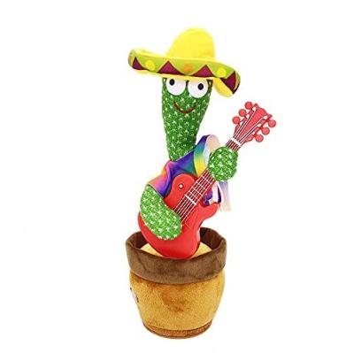 China Flowerpot Stuffed Cute Plush Hot Selling Products Twisting Dancing Cactus Doll Singing Music Cactus Plush Toy Talking Toy for sale