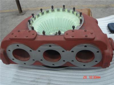 China Marine Propulsion Gas Inlet Casing , Turbocharger Parts High Pressure Ratio for sale