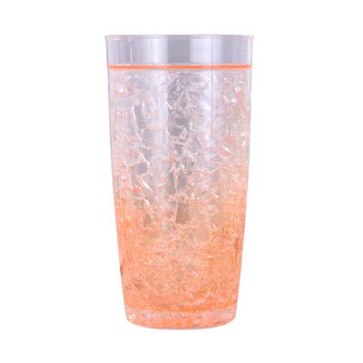 China Wholesale 18 oz BPA LFGB Minimalist Double Audit Free Wall High Quality Plastic Freezer Tumbler for sale