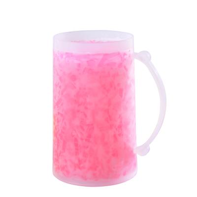 China Hot 2022 Double Wall Products Eco-Friendly Plastic Double Wall Frosty Mug Reusable 15 Oz for sale