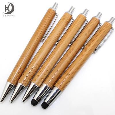 China Promotional Bamboo Retractable Stylus Pen RCBP-031 Touch Pen For Phone , Ipad for sale