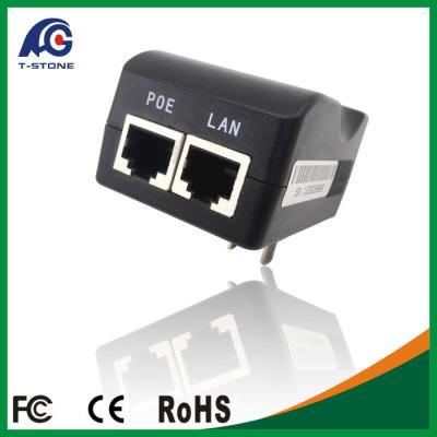 China PSE48 Passive POE injector 48Vdc 10/100Mbps Ethernet power supply for POE ethernet switch for sale