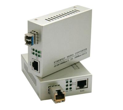 China 3W SFP Fiber Optic Converter Gigabit Transition 10 / 100 / 1000M for sale