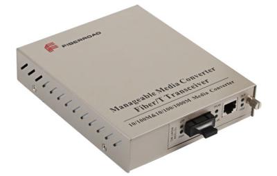 China Managed Fiber Optic Media Converter Web Management with  10 / 100Mbps for sale