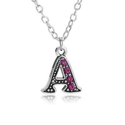 China Various Factory Sale CLASSIC Custom Alloy Alphabet Pendant Necklace for sale