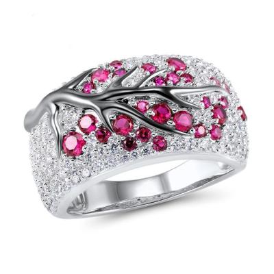 China Promotional Good Quality Jewelry CLASSIC Plum Blossom Branch Alloy Ring Fashion for sale