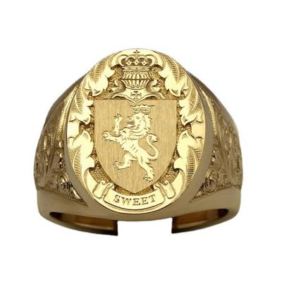 China CLASSIC high quality goods using various Lion Stamp Ring Custom elegant simple for sale