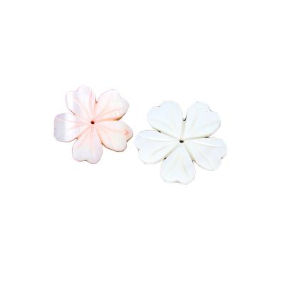 China China Natural Pearl Shell Carved Flower Shaped Pearl For Necklace Earrings Pendant Jewelry Making Decoration for sale