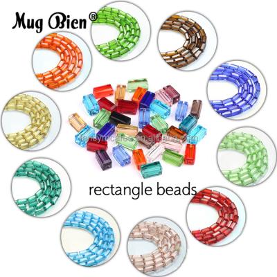 China Garment Accessories China Factory Rectangle Shaped Crystal Beads Supplies For Jewelry DIY for sale