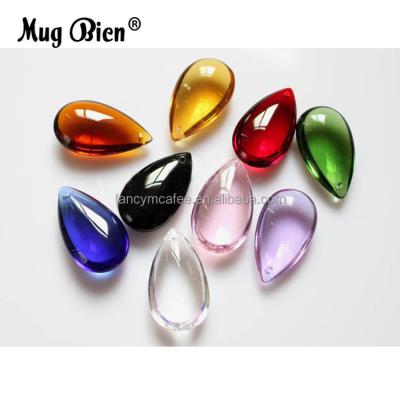 China Garment Accessories Customized Soft Rain Drop Shaped Crystal Glass Beads Jewelry Making for sale