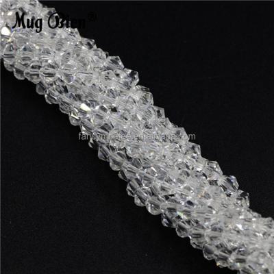 China Garment Accessories Sell Crystal Beads Loose Spacer Beads Wholesale Cheap 2mm 3mm 4mm 6mm Bicone 8mm Clear Crystal Beads for sale