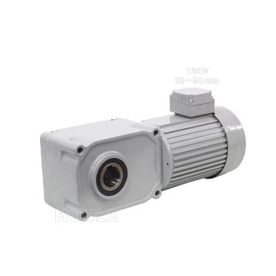 China 1.5KW 1-PHASE/3-PHASE 20~90 Ratio F3S Type Shaft F3S Hollow Reduction Motor 35(10) n (20~90) K-X140+1500WS3F for sale