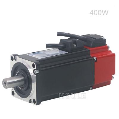 China Hot Selling 220V 400W 3000RPM High Quality and Low Noise 1.27N.m IP65 SWELL AC Servo Motor with Driver for sale