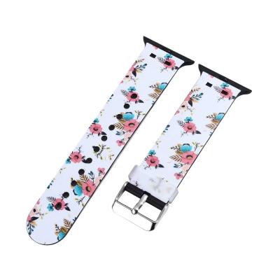 China Fanshion Custom OEM Design Print TPU Watch Band For Apple Watch Strap Series 6 38/40mm 42/44mm for sale