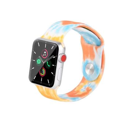 China Fanshion eyes rubber band for apple printed watch band for custom apple watch band for sale