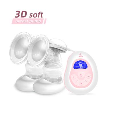 China BPA Free Double Breast Pump 100% Food Grade Silicone Breastpump High Vacuum Electric Power Pump for sale