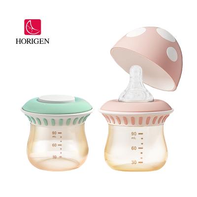 China High quality cute ppsu baby wide neck mushroom BPA free hot sale new product cartoon feeding milk bottle for sale