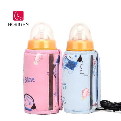 China BPA Free Portable Baby Warmer Travel Warmer Infant Baby Bottle USB Milk Cover Insulation Heated Thermostat for sale