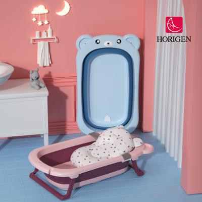 China New Products Portable Folding Bathtub Plastic Bathing Tub New Products Non-slip Infant Baby Pillow Clamp Portable Folding Bathtub for sale