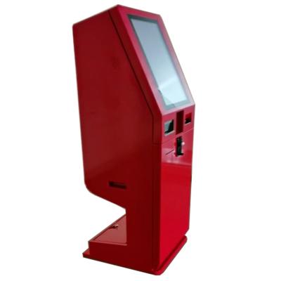 China Restaurant Touch Screen Restaurant Queue Bank Menu Hotel Self Service Payment Kiosk Machine Ordering Service With Holder Card Reader for sale