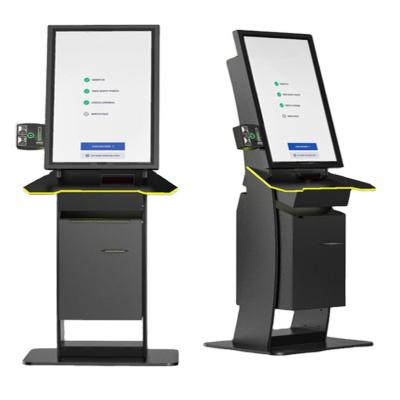 China Bus Station Standing Mobile Ticket Printing Kiosk Self Service Kiosk for sale