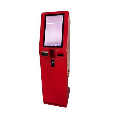 China Fast Food Restaurant Restaurant Bill Printing Machine Ordering Payment Kiosk With POS Terminal for sale