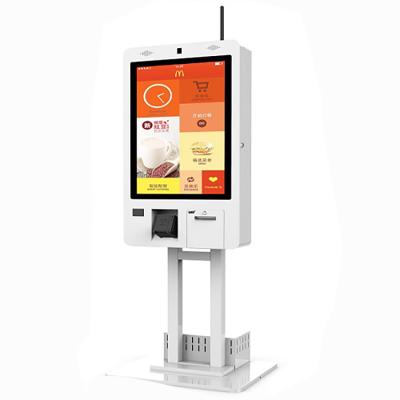 China Indoor food self service payment machine ordering kiosk with visa card pos pay kiosk for sale