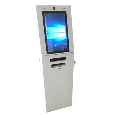 China Banking Machine Capacitive ATM Laser Printing Document Kiosk A4 Government Touch Screen Interactive Terminal Kiosk for sale