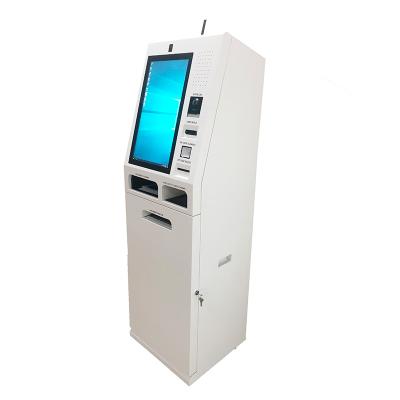 China Indoor 21.5 Inch Self Service Kiosk With A4 Print And Document Scanner for sale