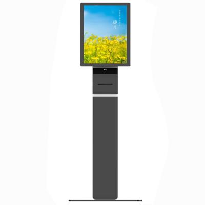 China Free Standing OEM Glass Display Showcase Information Touch Screen Kiosk For Restaurant Mall Advertising for sale