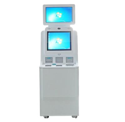 China High Quality Hospital Durable Using Various Floor Stand Double Screen Hospital Self Service Payment Kiosk for sale