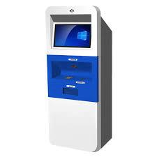 China OEM Indoor Touch Screen Self Service ATM Machine Coin Bill Acceptor Pay Kiosk With Laser Printing for sale