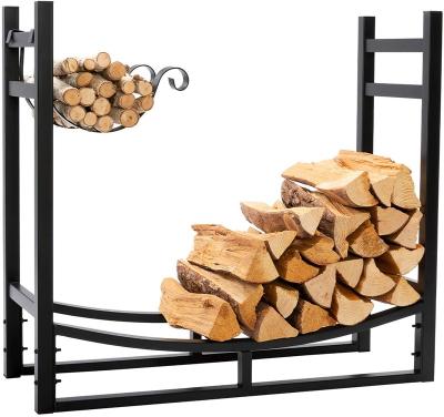 China OEM Modern High Quality Heavy Duty Firewood Racks Steel Iron Log Storage Rack With Ignition Rack for sale