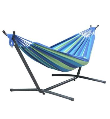 China Modern Portable Outdoor Garden Patio Camping Hammock Swing with Space Saving Steel Stand for sale