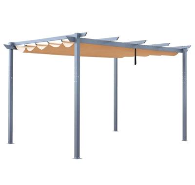 China Modern Chinese Aluminum Outdoor Retractable Canopy 10X13 Pergola for sale