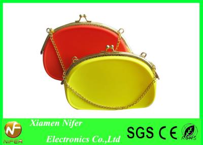 China Bolso para la promoción, bolso de la playa del silicón del hombro suave de la playa de la jalea del multicolor para las muchachas en venta