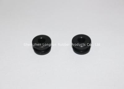 China Black Small NBR Rubber Plugs And Grommets 10MM OD Customized for sale