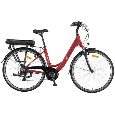 China 250w electric city bike electric city bicycles/popular women's lightweight electric bicycles/red electric bicycles for sale