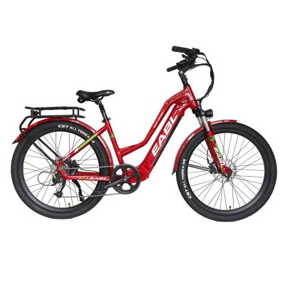 China Luxury Aluminum Frame 7 Speed ​​Electric City Bike 1000w 48V 20ah Electric Bicycle for sale