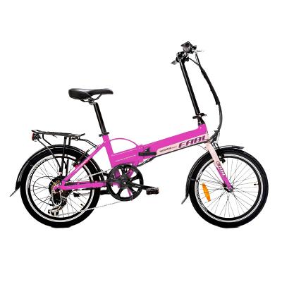 China New Model Aluminum Alloy 20 Inch 36v 350w Hidden Battery Electric Light Lady Folding Electric Bike for sale