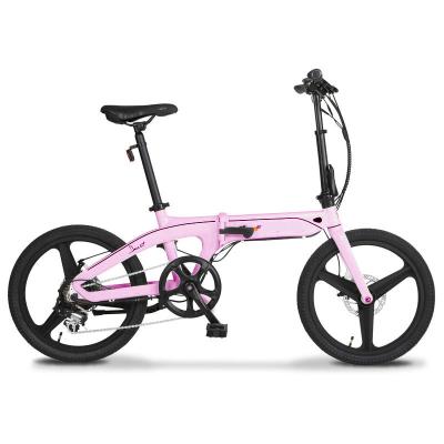 China Folding Electric Bike Aluminum Electric Bike 20 Inch Long Life Removable Lithium Battery Portable Lightweight Electric Bike for sale