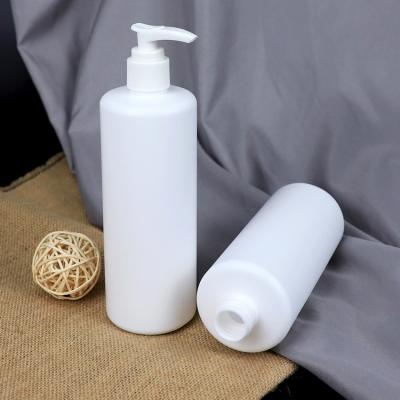 China Personal Skin Care Packaging 400ml Bottle Custom Flat Shoulder Plastic Bottle 400ml PE Plastic Size 24/410 Neck Plastic Bottle for sale