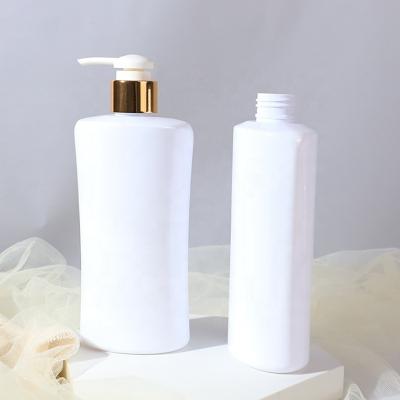 China Personal Skin Care Packaging Wholesale Neck Size 24/410 White Cosmetic Packaging PET Shampoo Bottle 300ml Plastic Bottle for sale