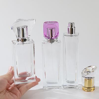 China Wholesale Square Perfume Filling Design Perfume Spray Bottles Customized Capacity Spray Pump Perfume Bottle for sale