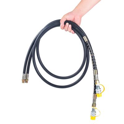 China Professional Manufacturer Durable Hydraulic Rubber Hose Manufacturer 70 MPA Silicone Rubber Soft Tube High Pressure Oil 2 Meters Around Tube Black for sale