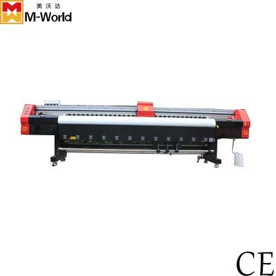 China Hotels M-world 3.2meter uv printer with four head xp600/dx5/dx7/I3200 for sale