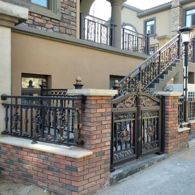 China Easily Assembled High Quality 2023 Panels Aluminum Frame Cheap Villa Ornamental Fence for sale