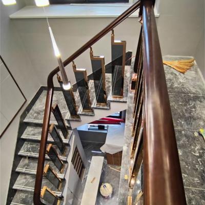 China Modern high quality exterior glass railings and balcony stair stainless steel railing system balustrades for sale