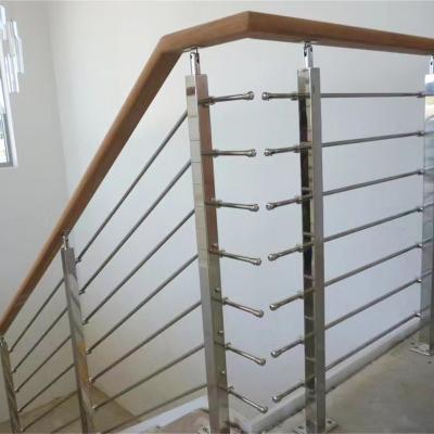 China Modern Stainless Steel Rod Bar Cross Tube Railing 304 Metal Pipe Post Railing Handrails 316 Indoor Outdoor High Quality for sale