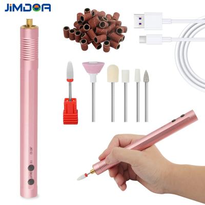 China Fashionable Mini Portable USB Rechargeable Nail Drill Pen for sale